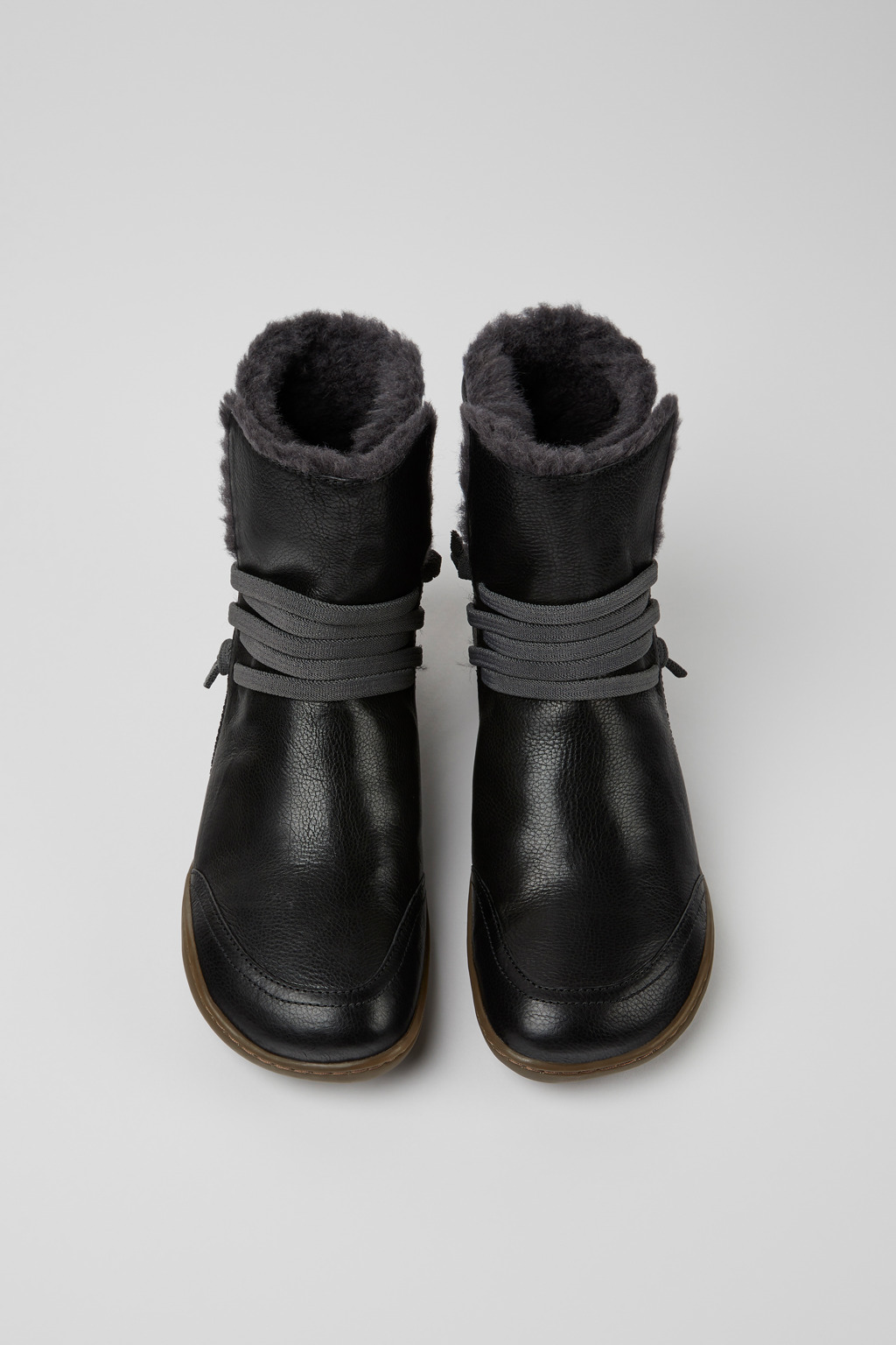 Peu Dark grey mid boot for women - Image 4