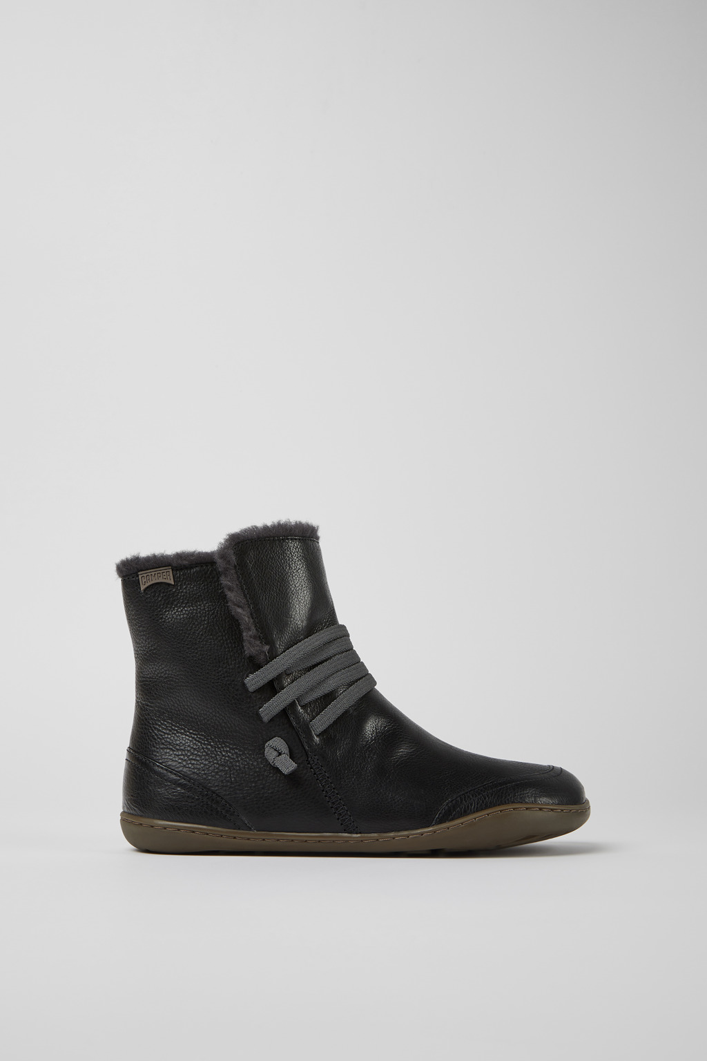 Peu Dark grey mid boot for women - Image 2