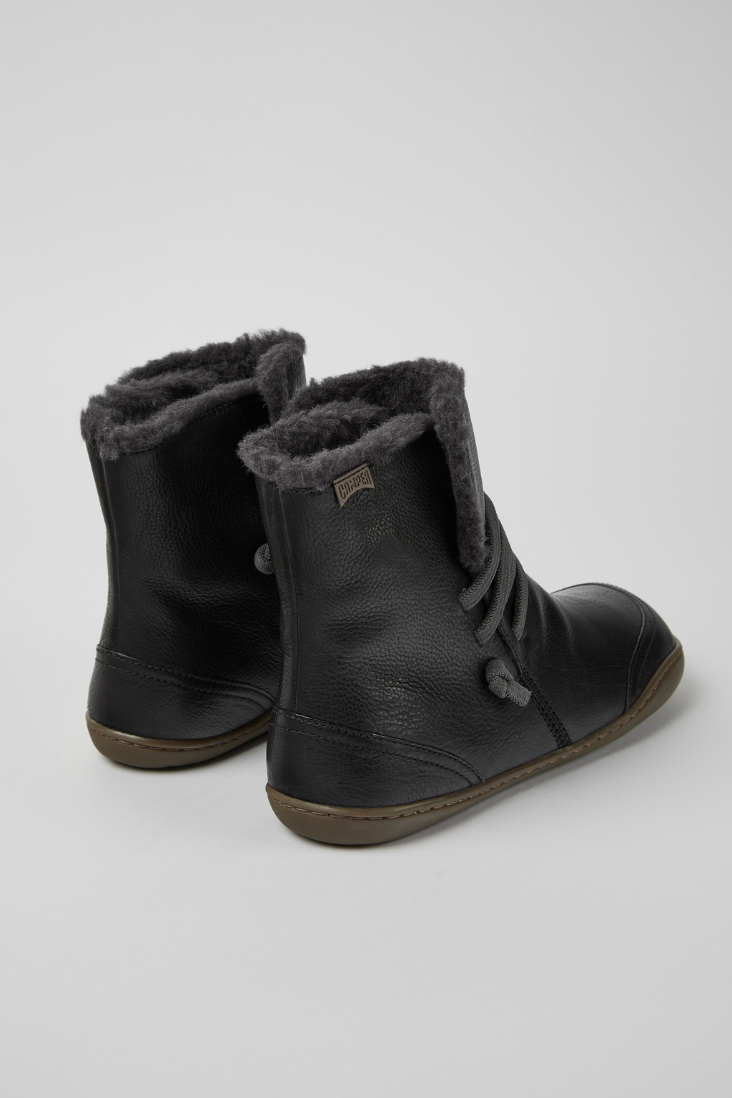 Peu Dark grey mid boot for women - Image 3