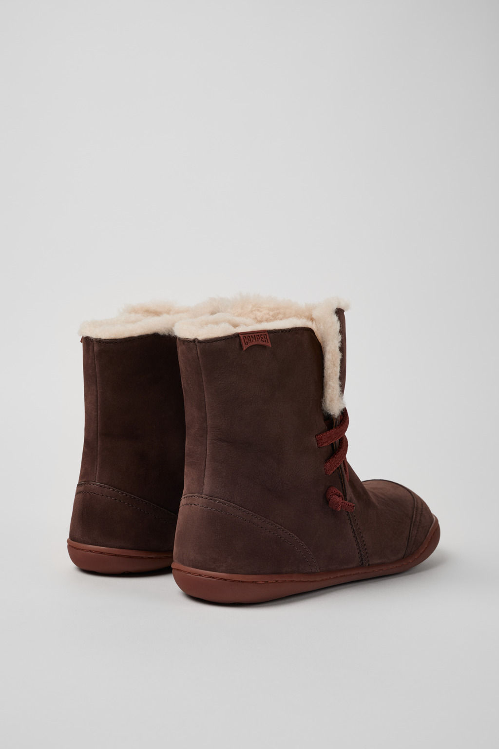 Peu Brown Nubuck Boots for Women - Image 3