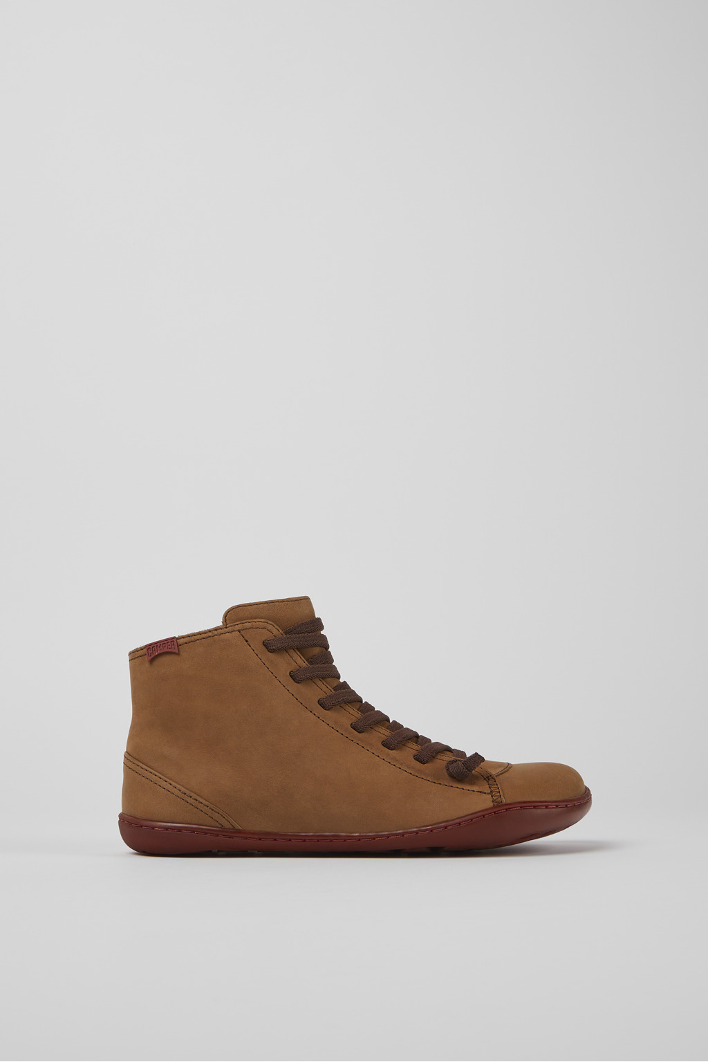 Peu Brown leather ankle boots for women - Image 2