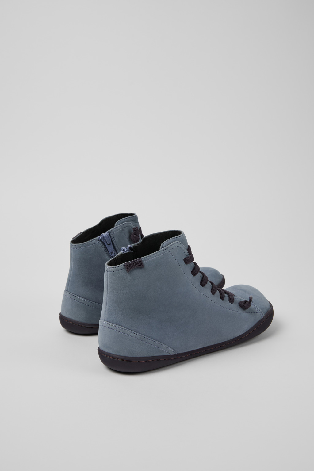 Peu Gray Nubuck Ankle Boots for Women - Image 3