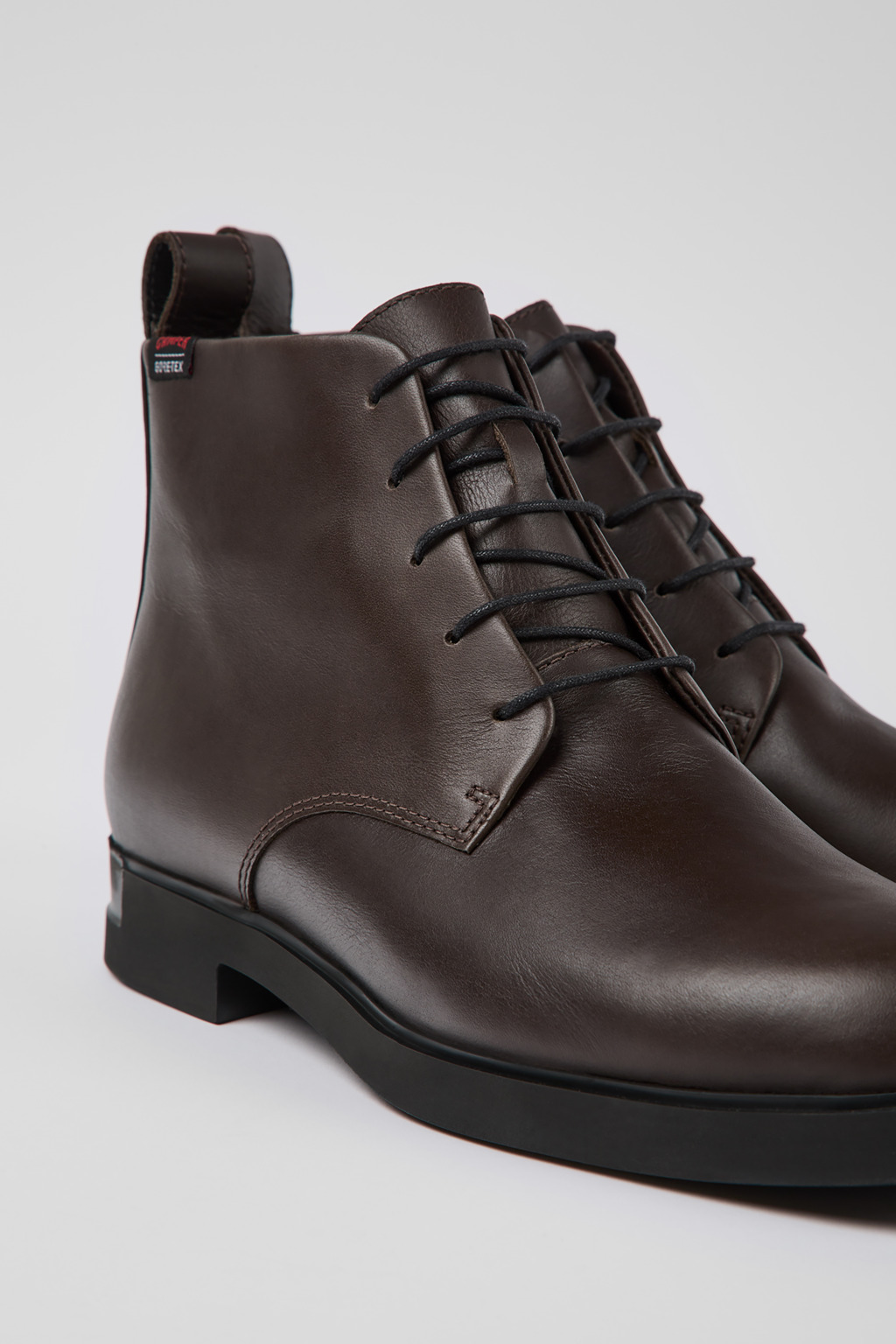Iman GORE-TEX Brown leather ankle boots
