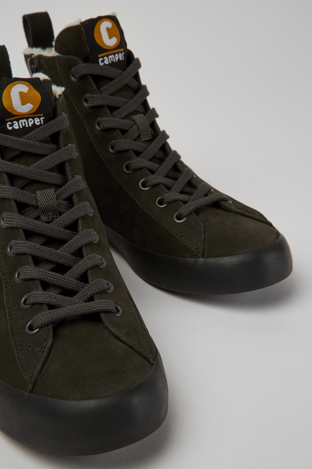 Imar Grey nubuck ankle boots