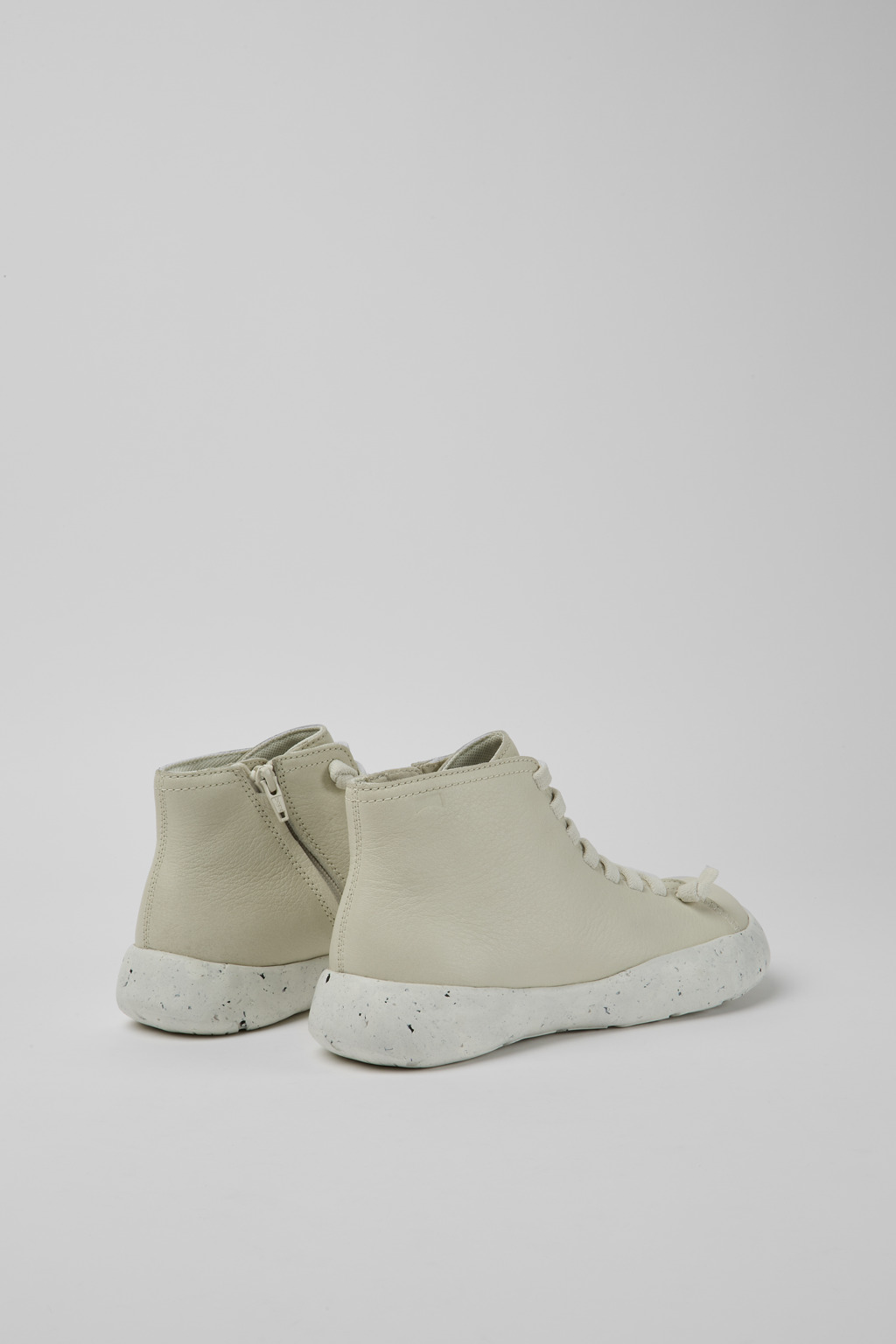 Peu Stadium White leather ankle boots for women - Image 3