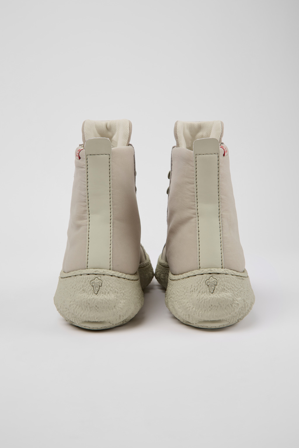 Ground PrimaLoft® MICHELIN Light gray textile and leather ankle boots for women - Image 3