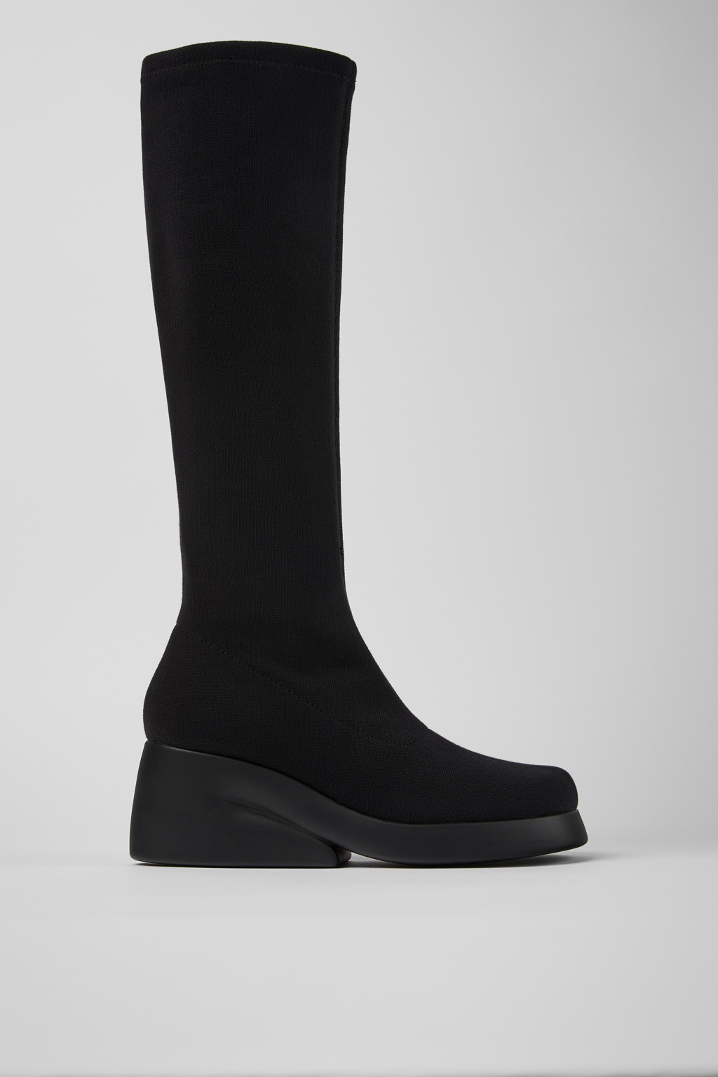 Kaah TENCEL® Black TENCEL™ Lyocell high boots for women - Image 2
