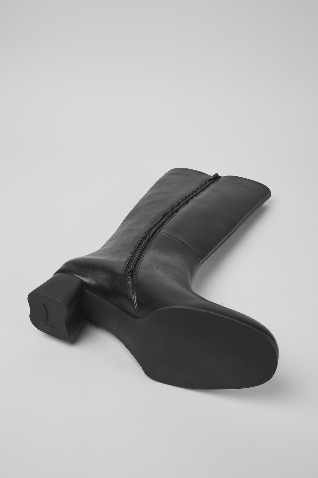 Katie Black Leather High Boots for Women. - Image 5