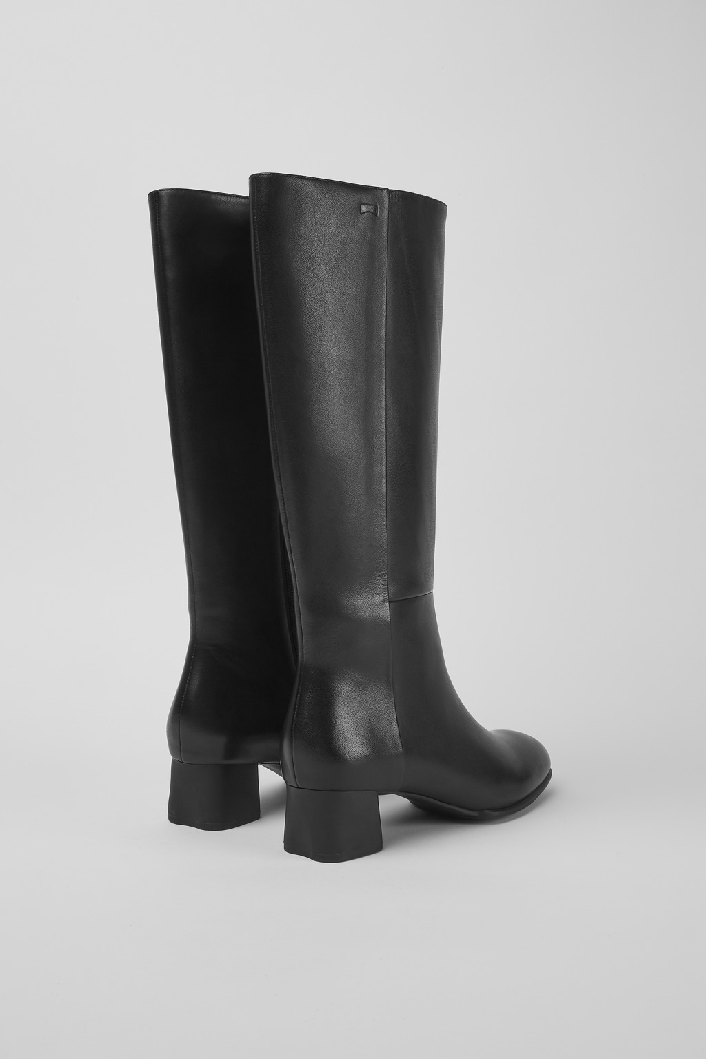 Katie Black Leather High Boots for Women. - Image 3