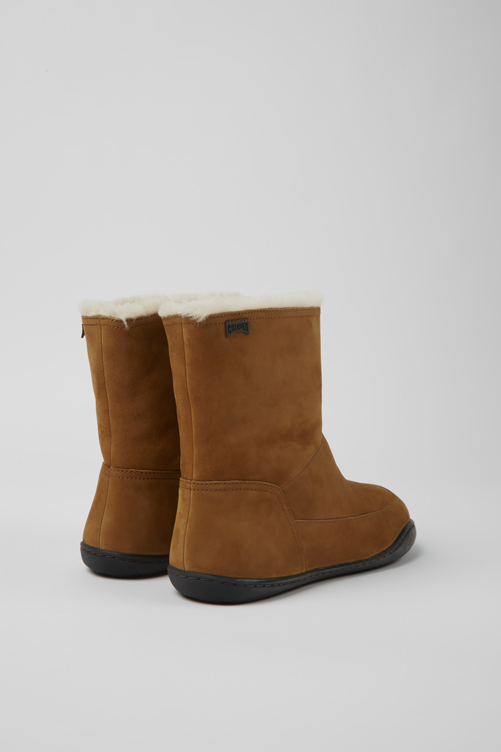 Peu Brown nubuck ankle boots for women - Image 3