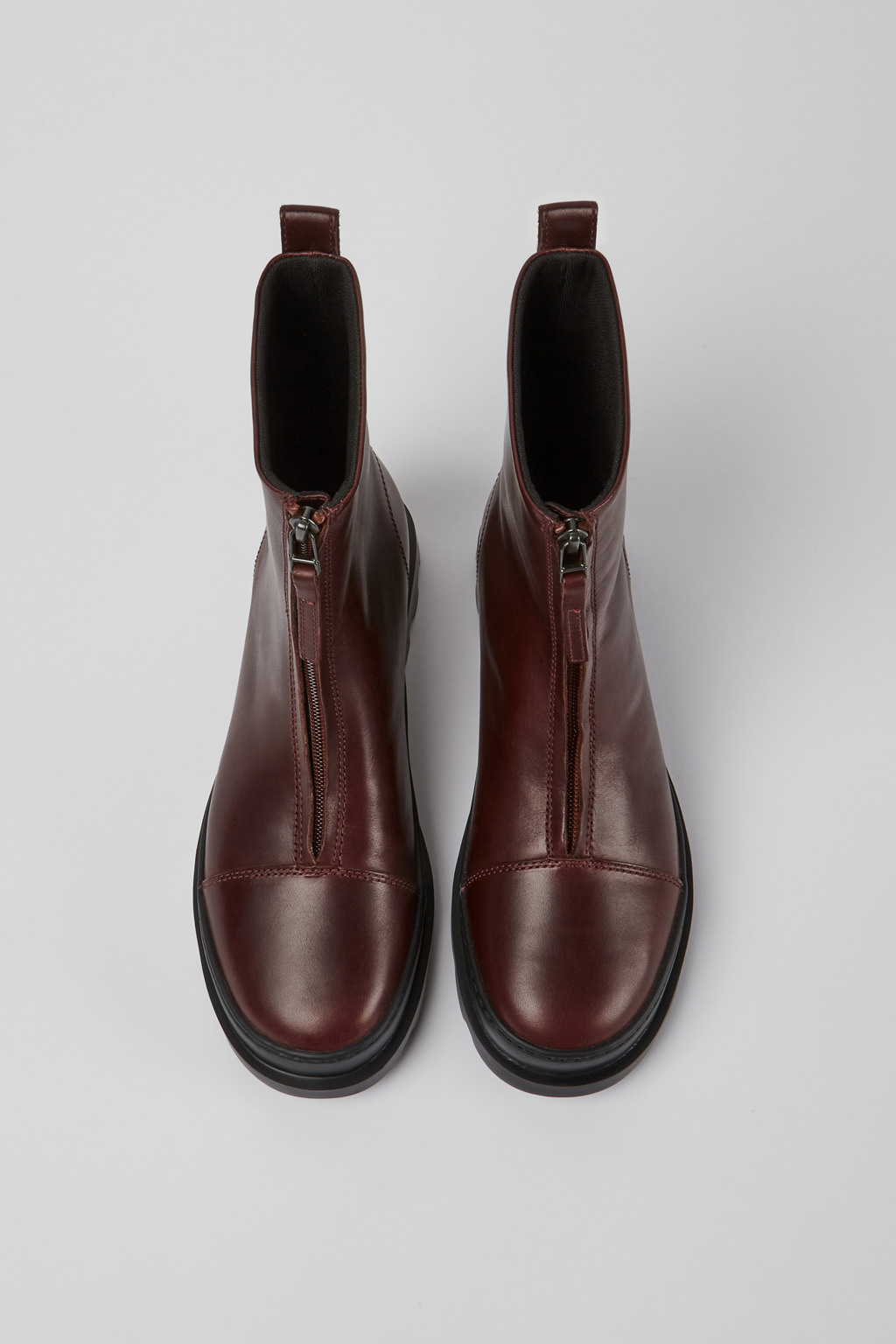 Brutus Burgundy zip boots - Image 4