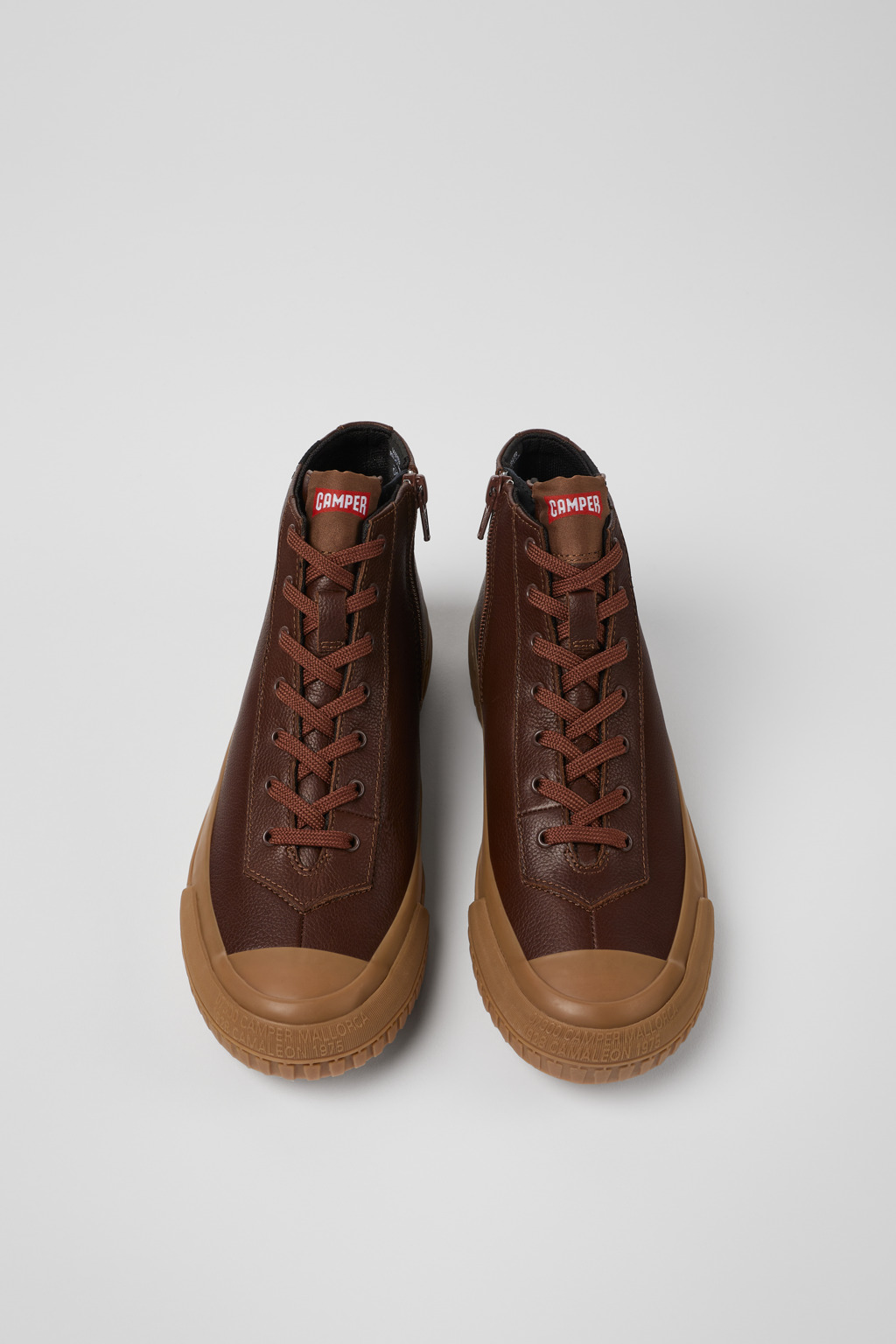 Camaleon Brown leather boots for women - Image 4