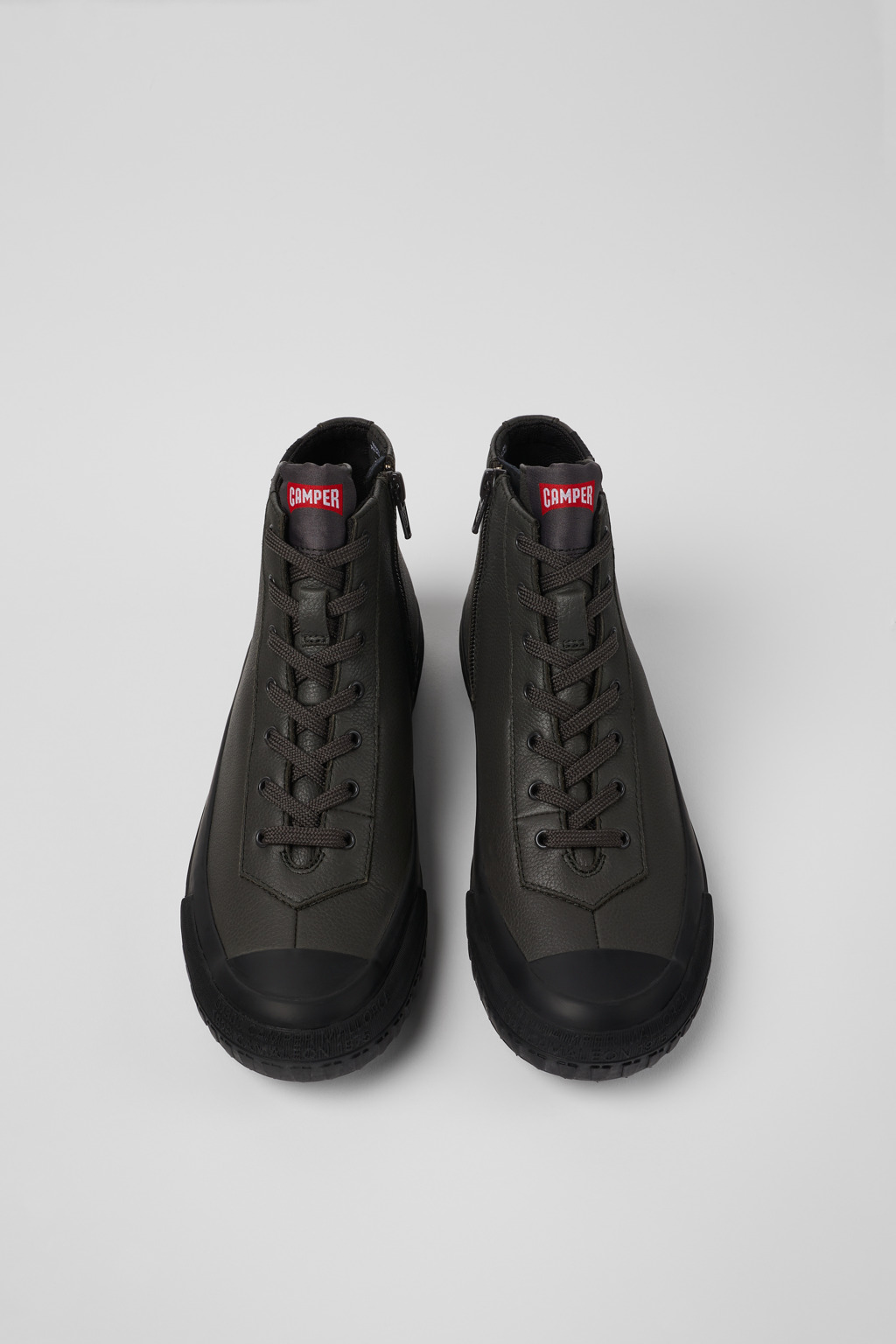 Camaleon Gray leather boots for women - Image 4