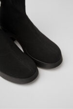 Thelma TENCEL® Black textile women's boots