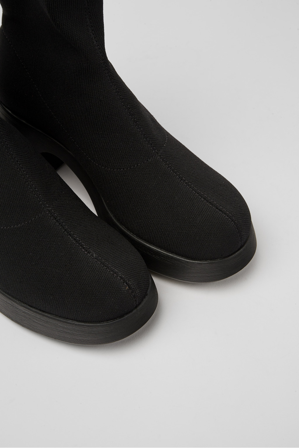 Thelma TENCEL® Black textile women's boots