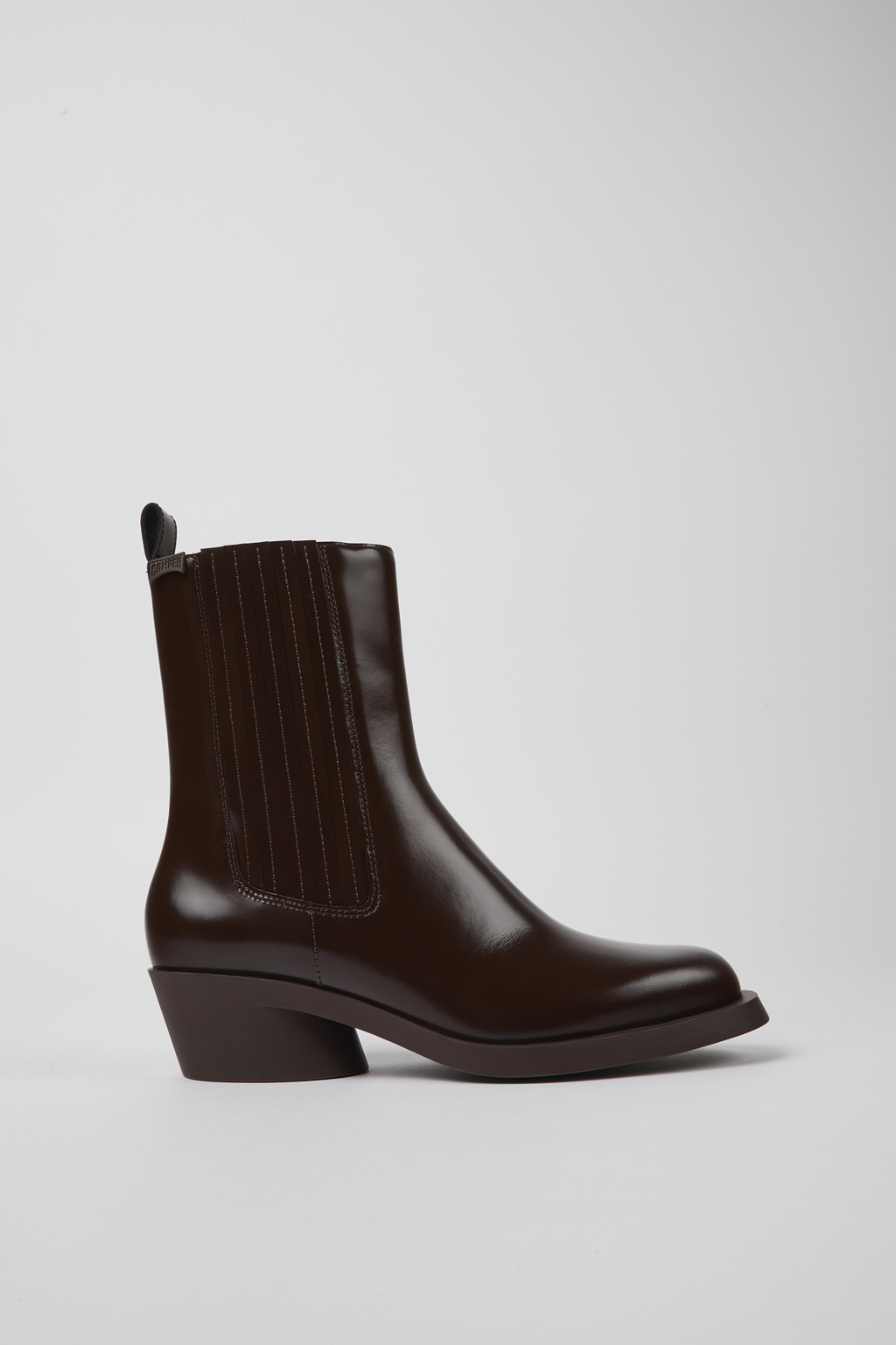 Bonnie Dark brown leather boots for women - Image 2