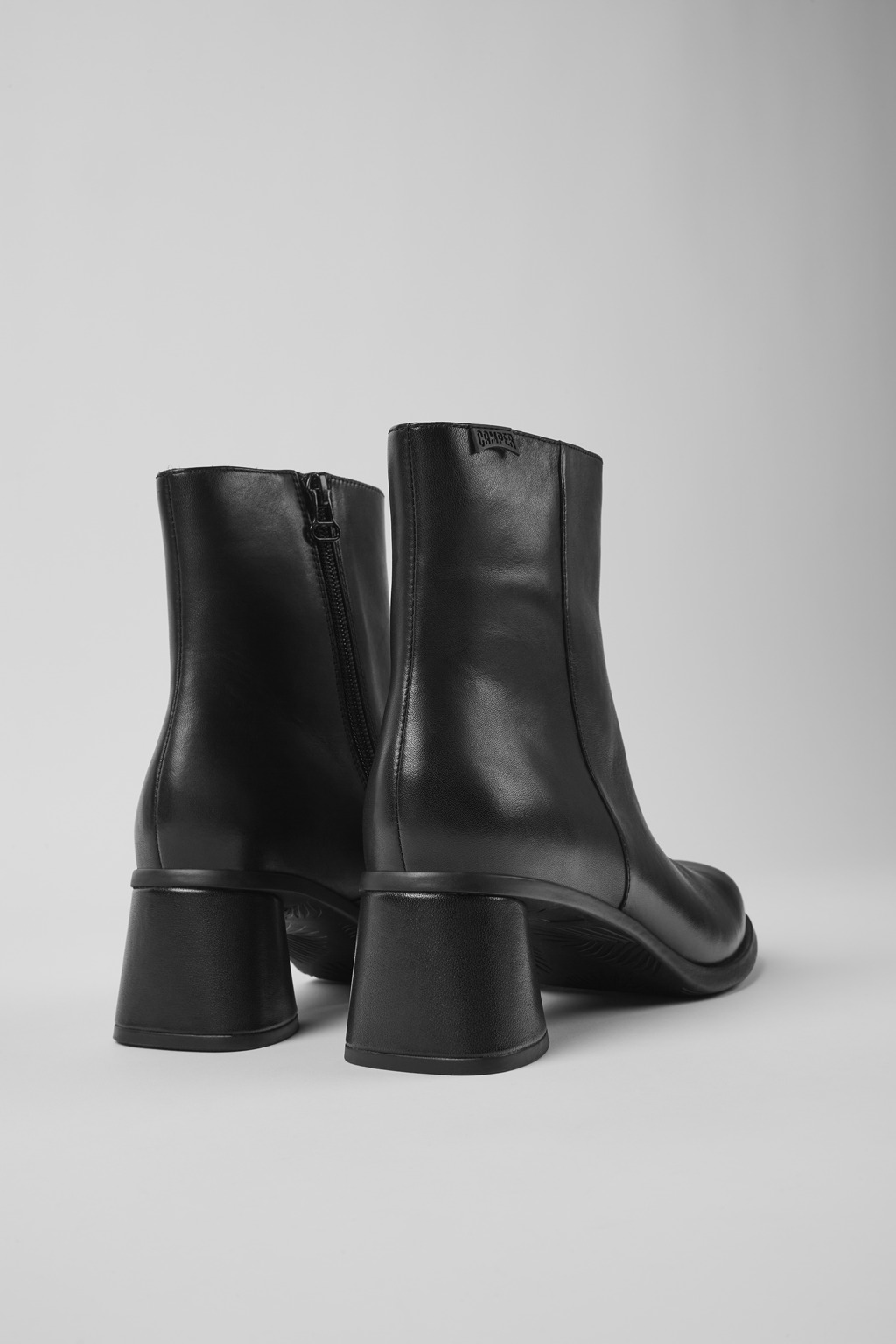 Kiara Black leather ankle boots - Image 3