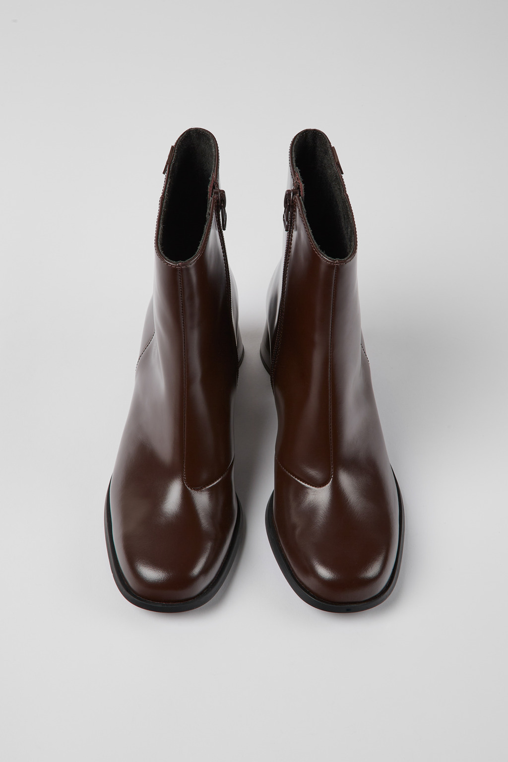 Kiara Brown leather ankle boots - Image 4
