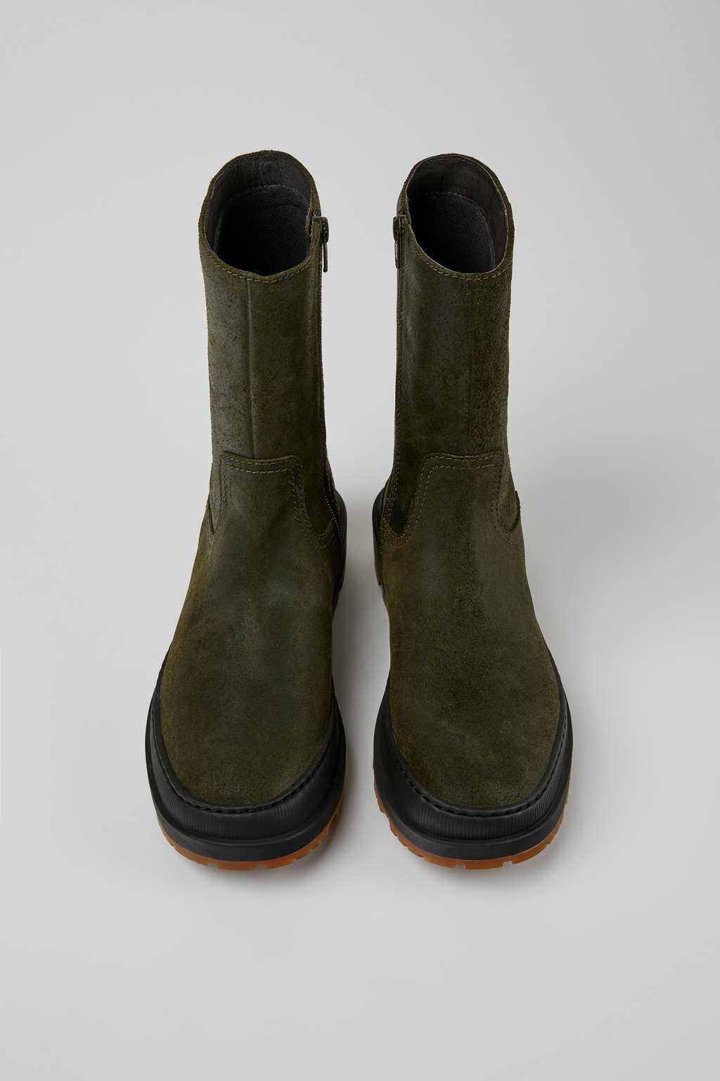 Brutus Trek MICHELIN Green nubuck ankle boots for women - Image 4