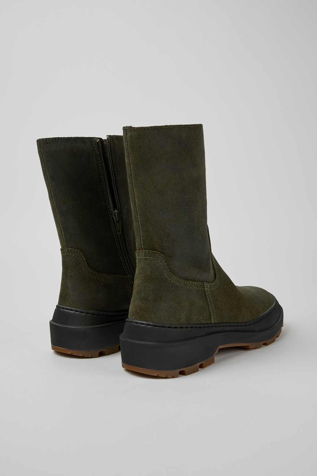 Brutus Trek MICHELIN Green nubuck ankle boots for women - Image 3