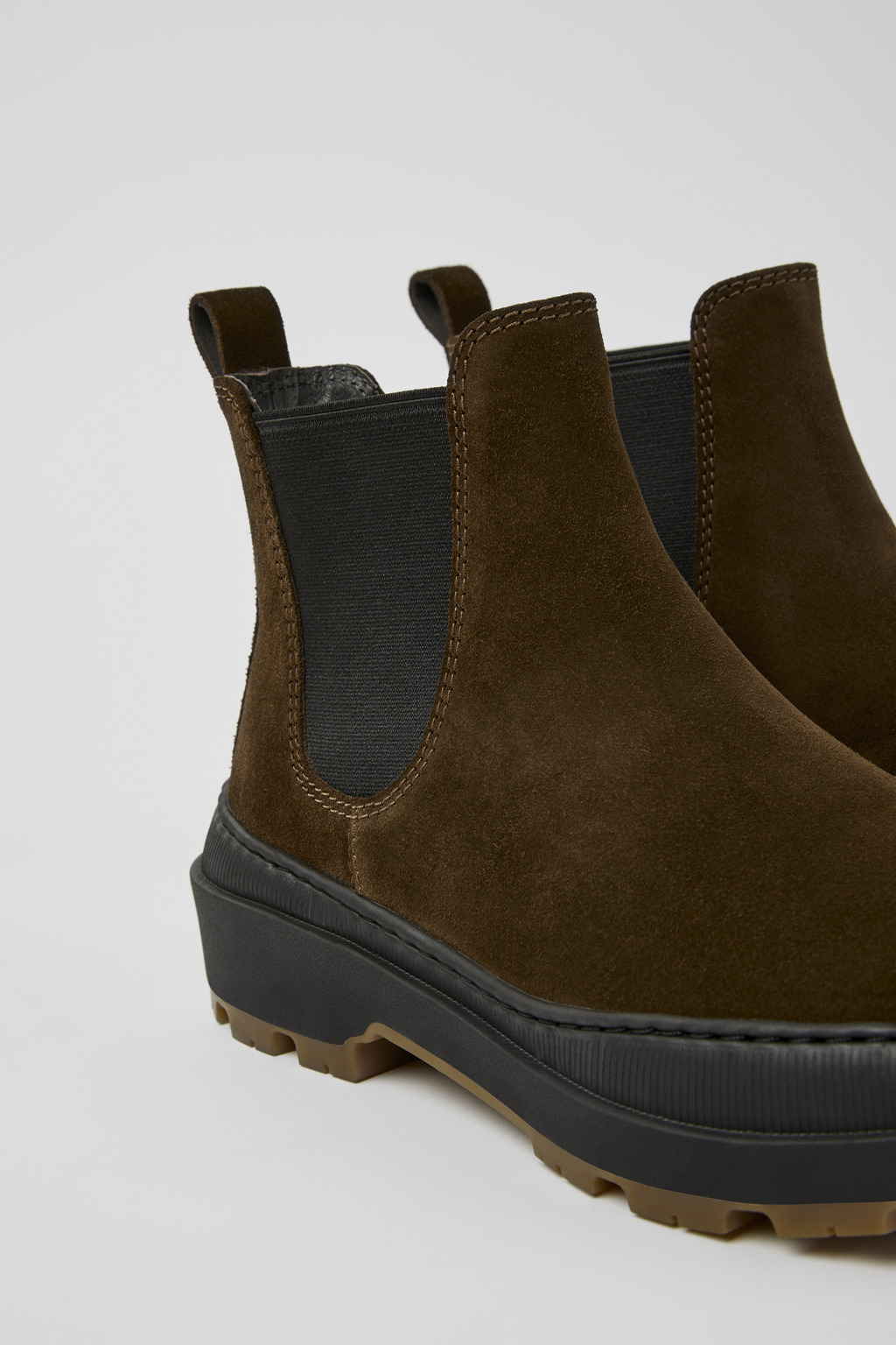 Brutus Trek MICHELIN Brown nubuck ankle boots for women