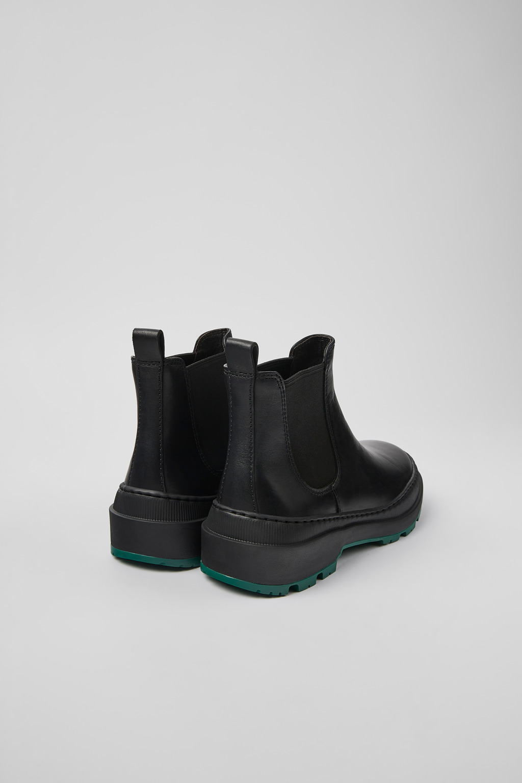 Brutus Trek MICHELIN Black leather ankle boots for women - Image 3