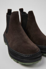 Brutus Trek MICHELIN Gray nubuck ankle boots for women