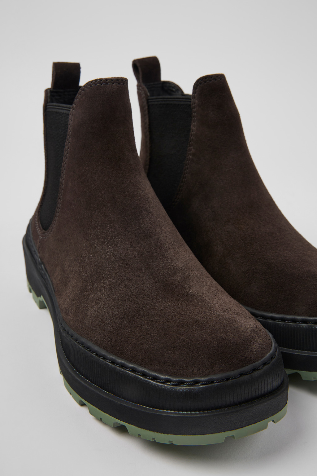 Brutus Trek MICHELIN Gray nubuck ankle boots for women