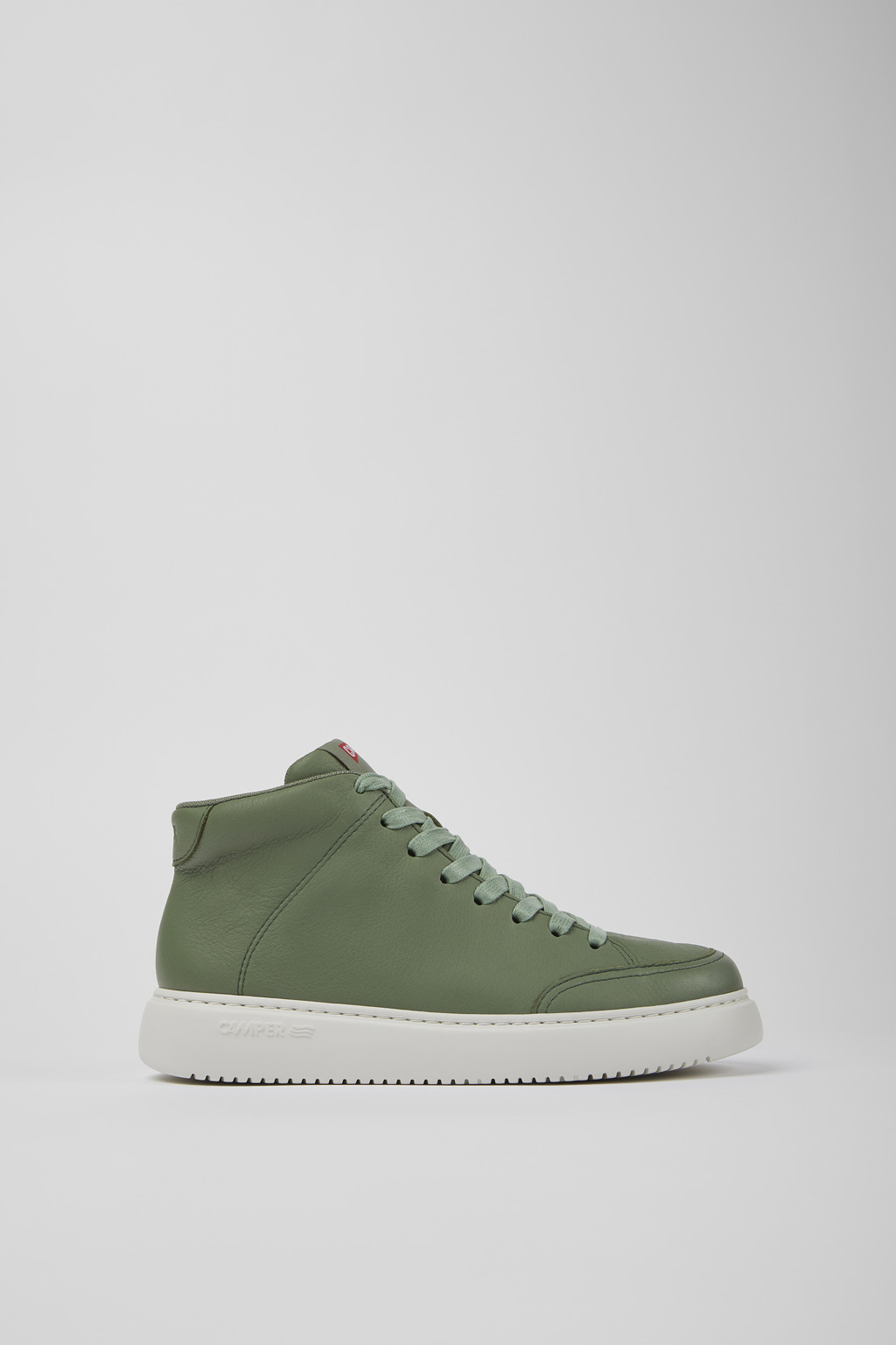 Runner K21 Green leather sneakers for women - Image 2