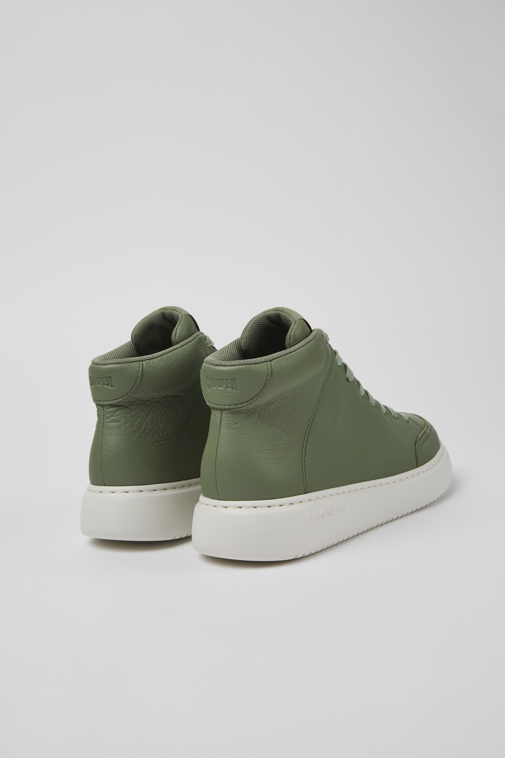 Runner K21 Green leather sneakers for women - Image 3
