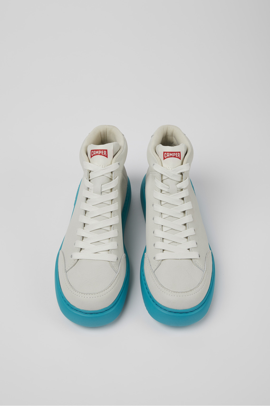 Runner K21 White non-dyed leather sneakers for women - Image 4