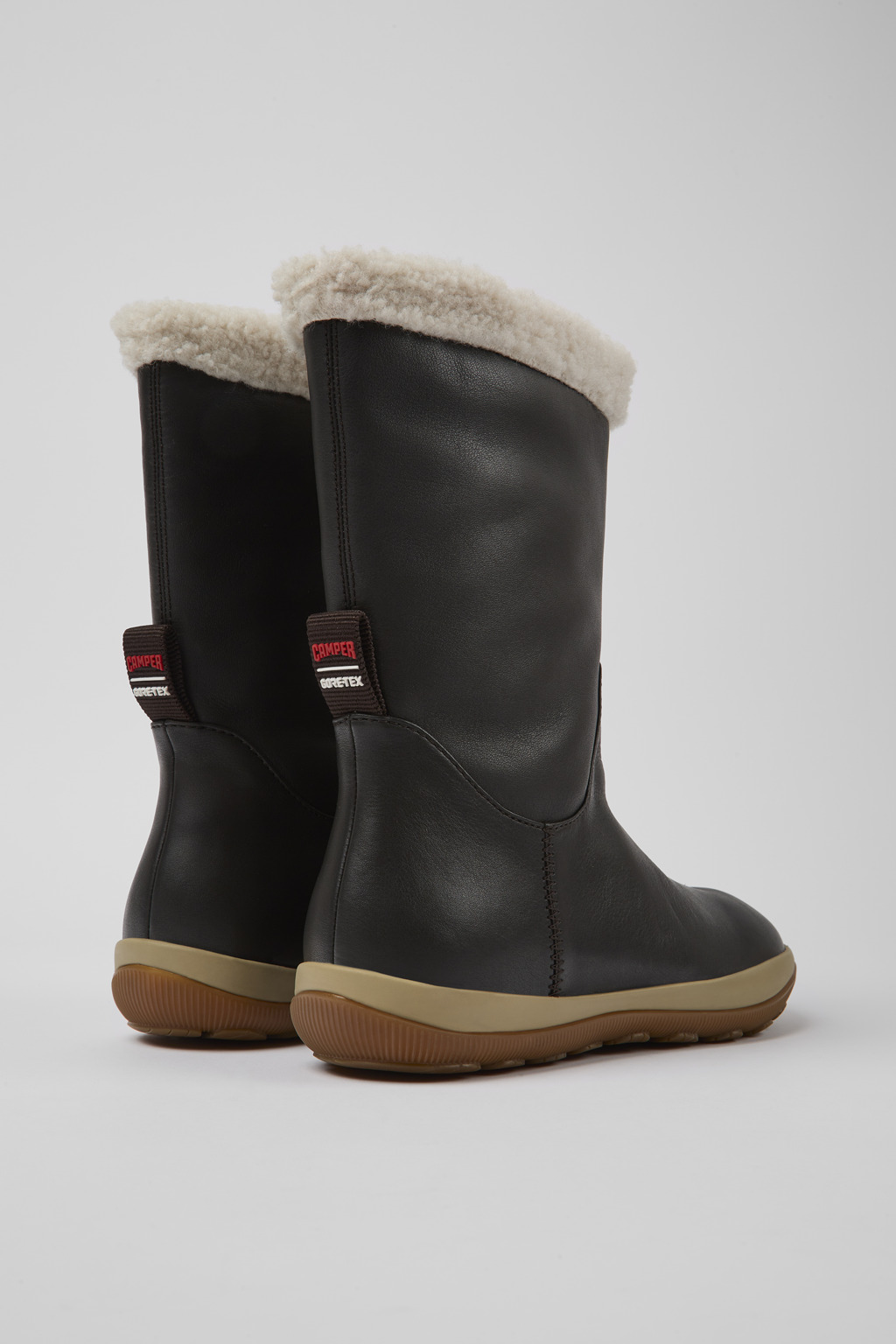 Peu Pista GORE-TEX Brown leather boots for women - Image 3