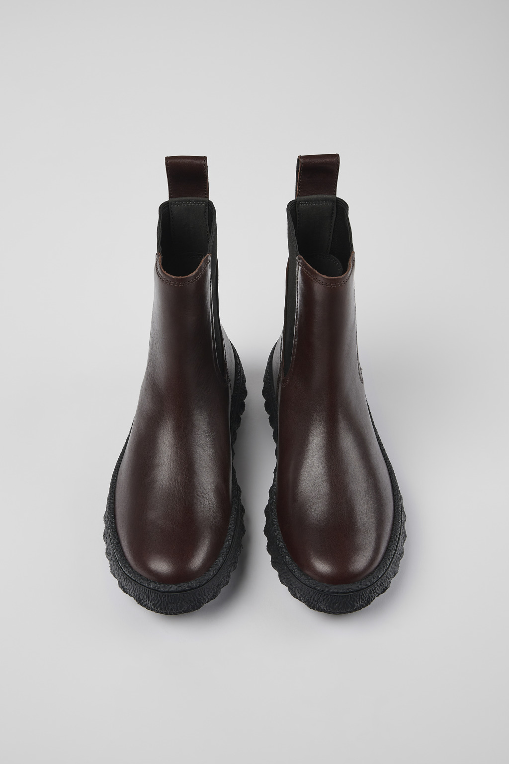 Ground MICHELIN Burgundy leather ankle boots for women - Image 4