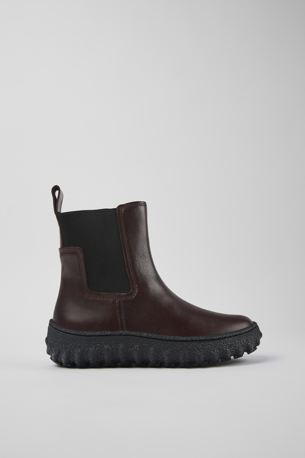 Ground MICHELIN Burgundy leather ankle boots for women - Image 2