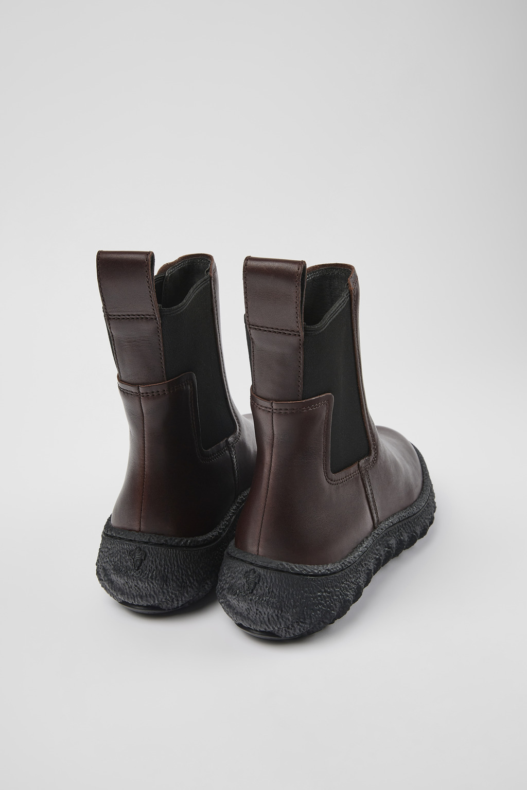 Ground MICHELIN Burgundy leather ankle boots for women - Image 3