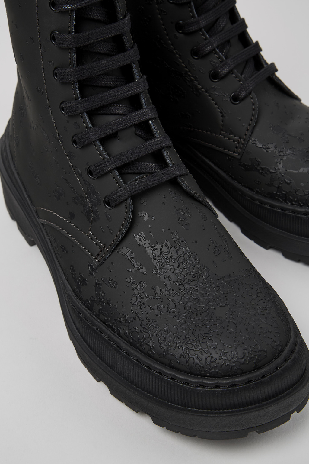 Brutus Trek MICHELIN Gray and black leather boots for women