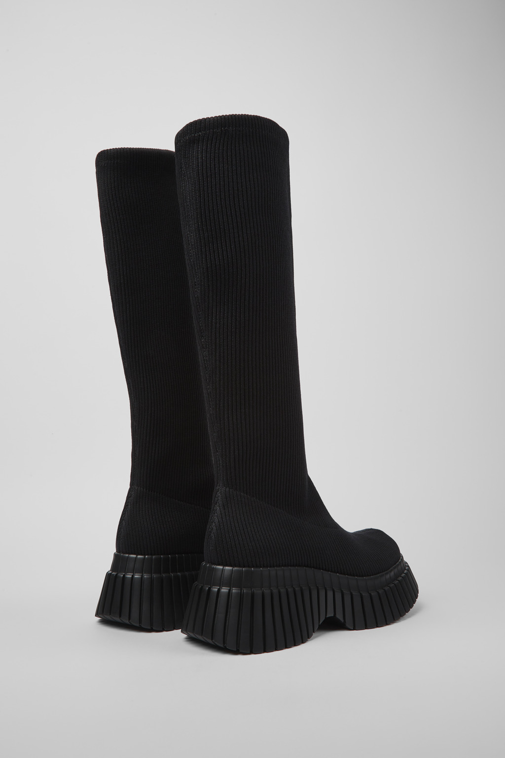 BCN TENCEL® Black textile boots for women - Image 3