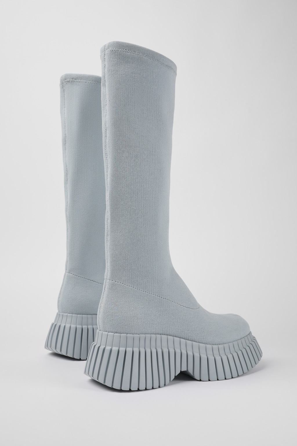 BCN Gray Textile Bootie for Women - Image 3