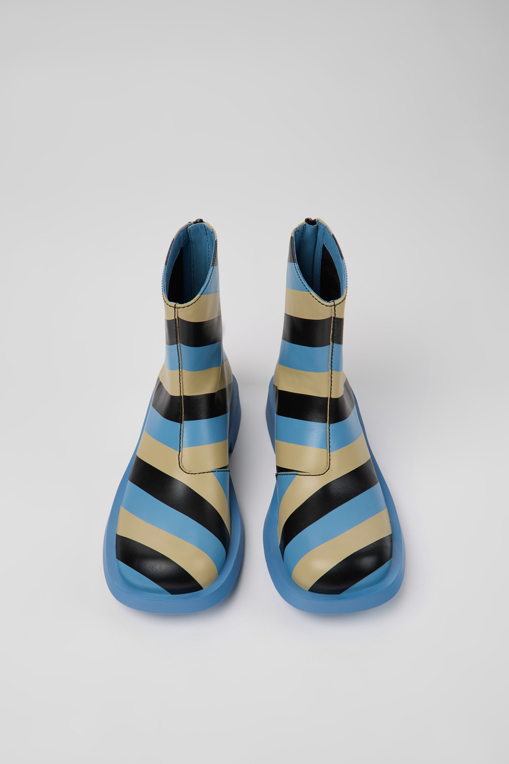 MIL 1978 Multicolored leather ankle boots for women - Image 4