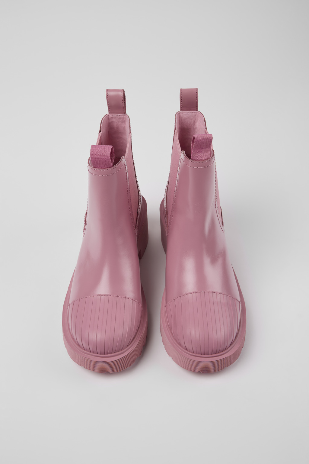 Milah Pink leather Chelsea boots for women - Image 4