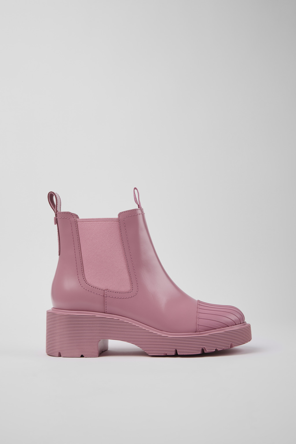Milah Pink leather Chelsea boots for women - Image 2