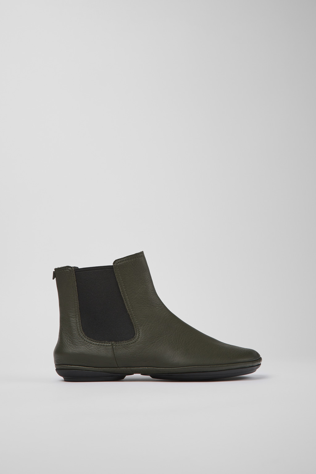 Right Green leather ankle boots - Image 2