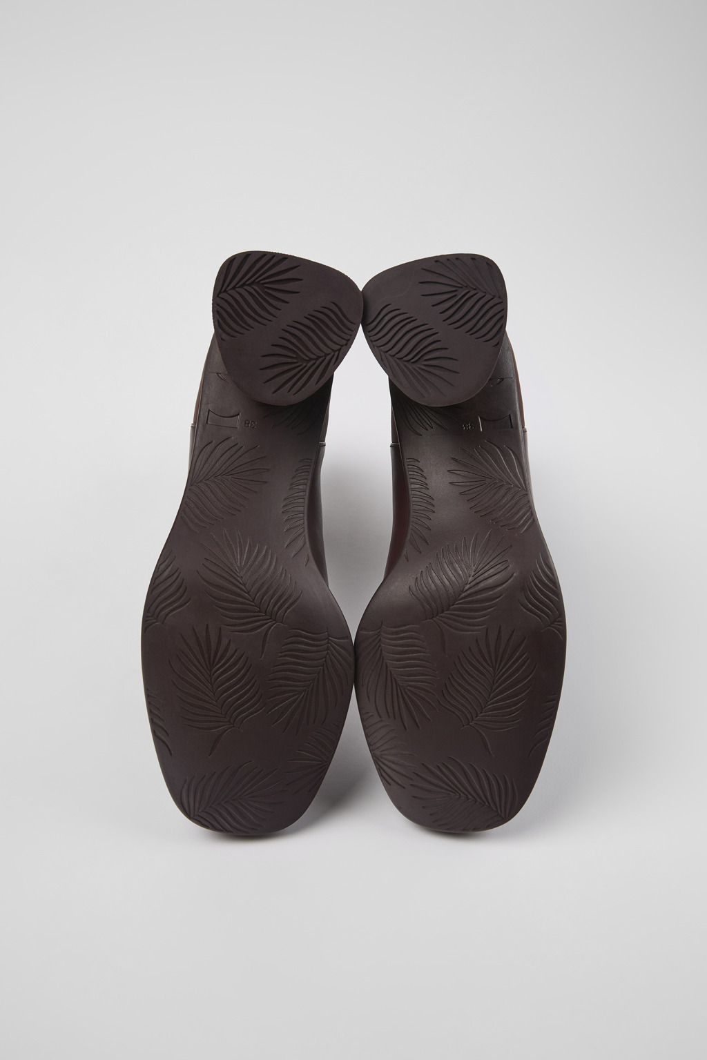 Kiara Burgundy leather and recycled PET boots for women - Image 5