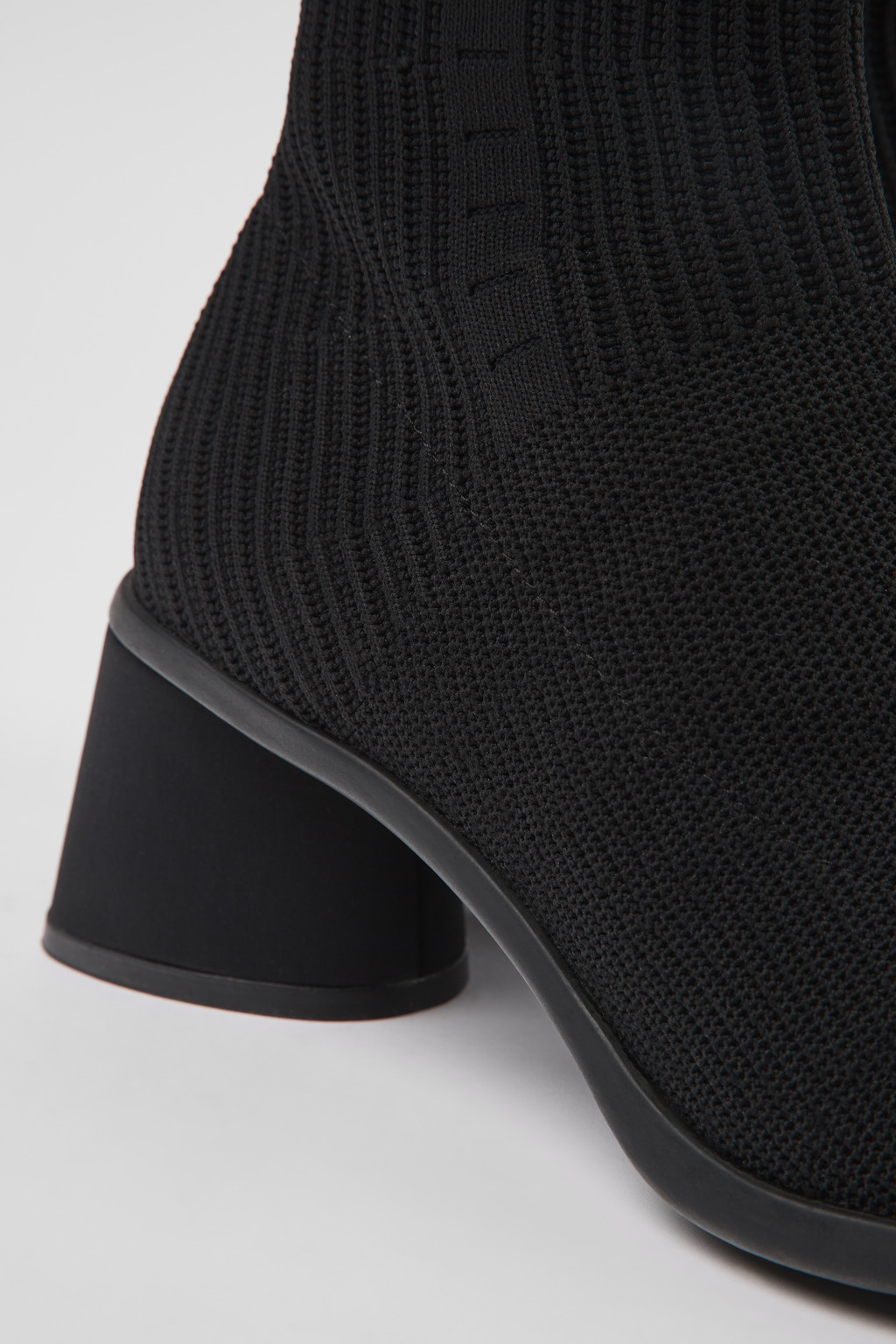 Kiara TENCEL® Black textile boots for women