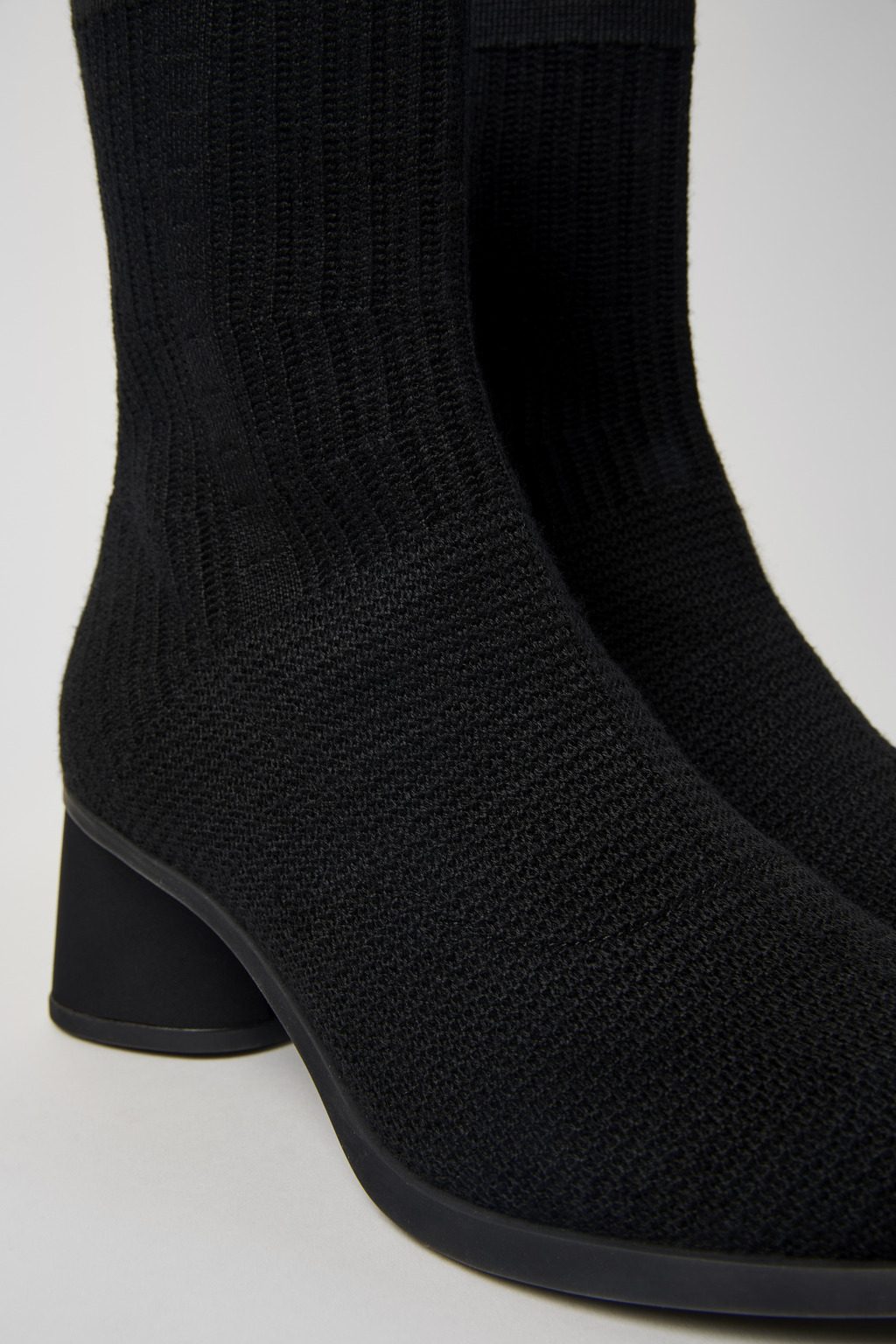 Kiara TENCEL® Black textile boots for women