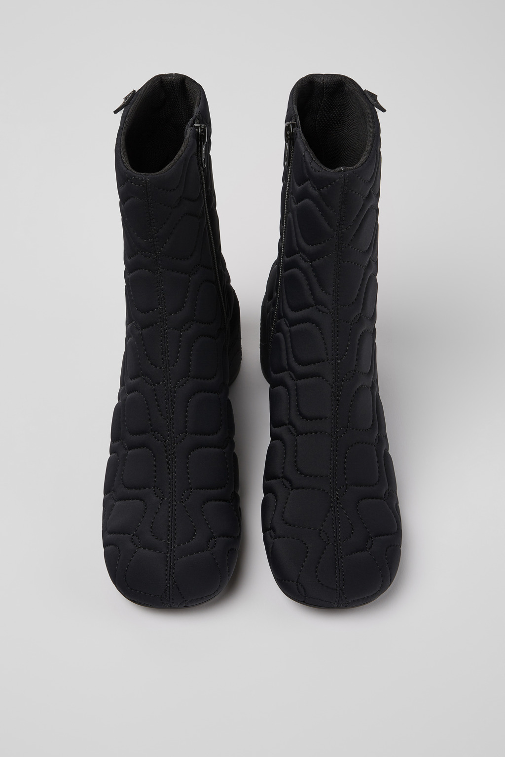 Niki Black textile boots for women - Image 4