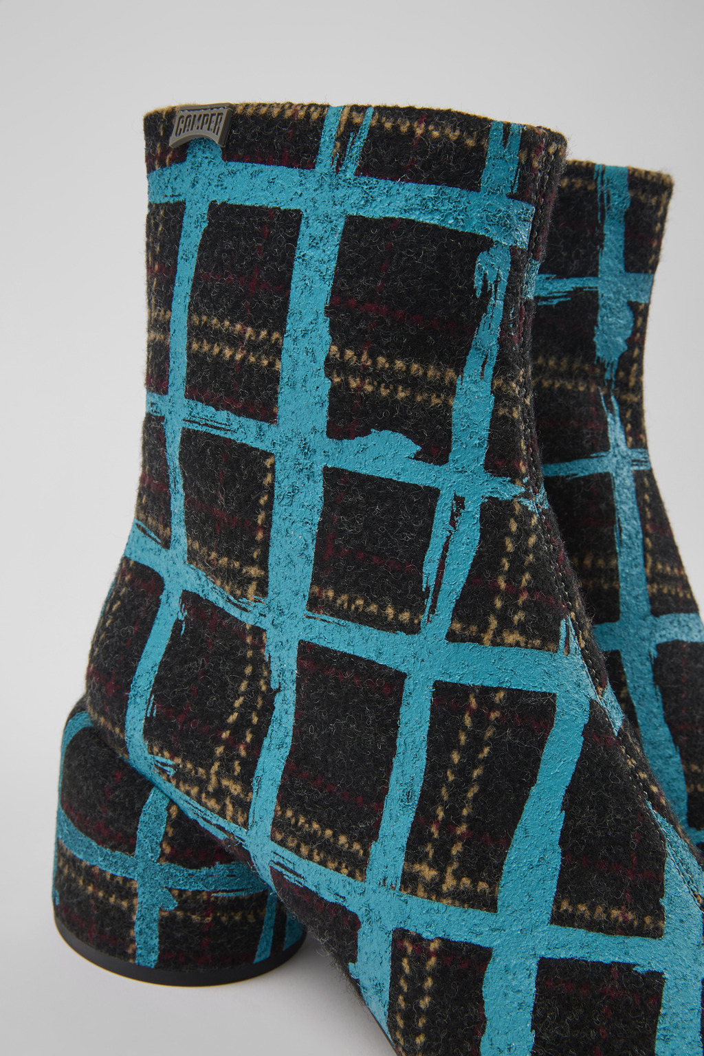Niki Multicolored recycled wool boots for women