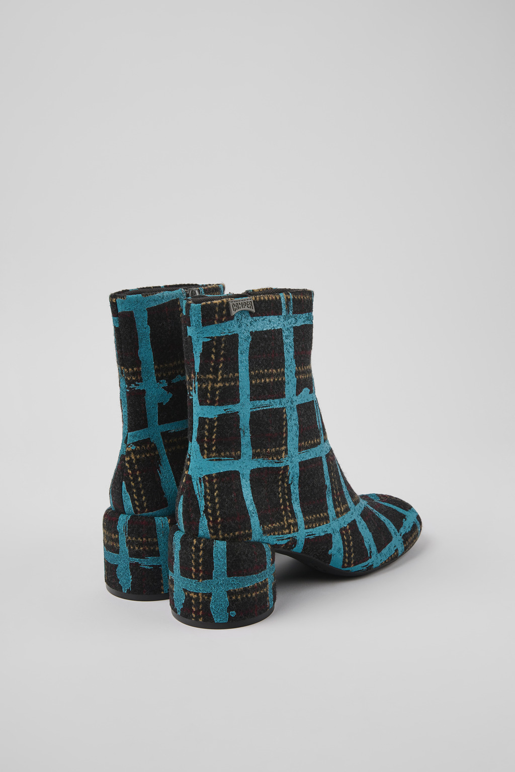 Niki Multicolored recycled wool boots for women - Image 3