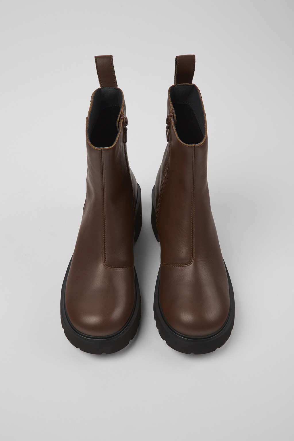 Milah HYDROSHIELD® Brown leather boots for women - Image 4