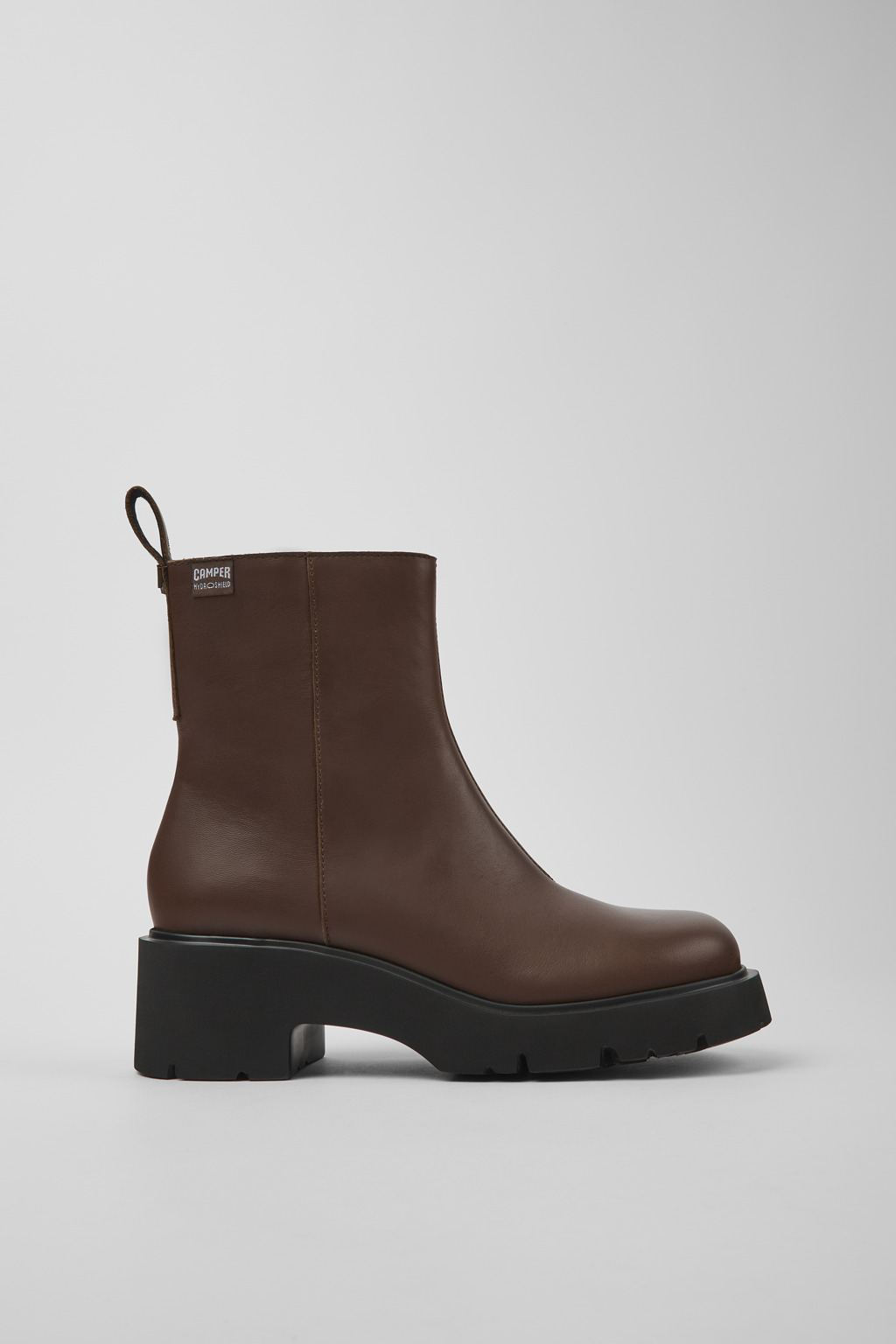 Milah HYDROSHIELD® Brown leather boots for women - Image 2